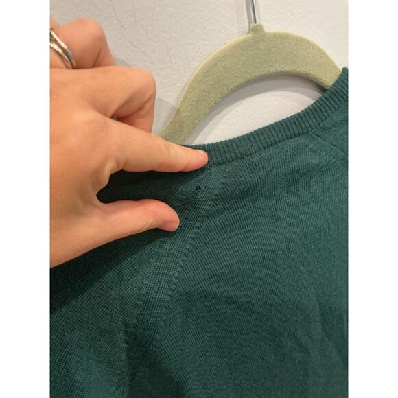 Vintage Moffat Woolens Womens New Wool Sweater Size Medium Large Hunter Green - Picture 8 of 8